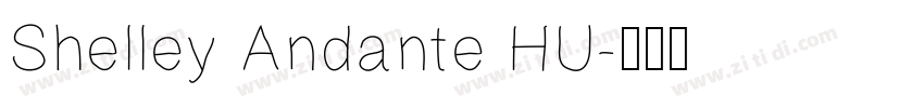 Shelley Andante HU字体转换
